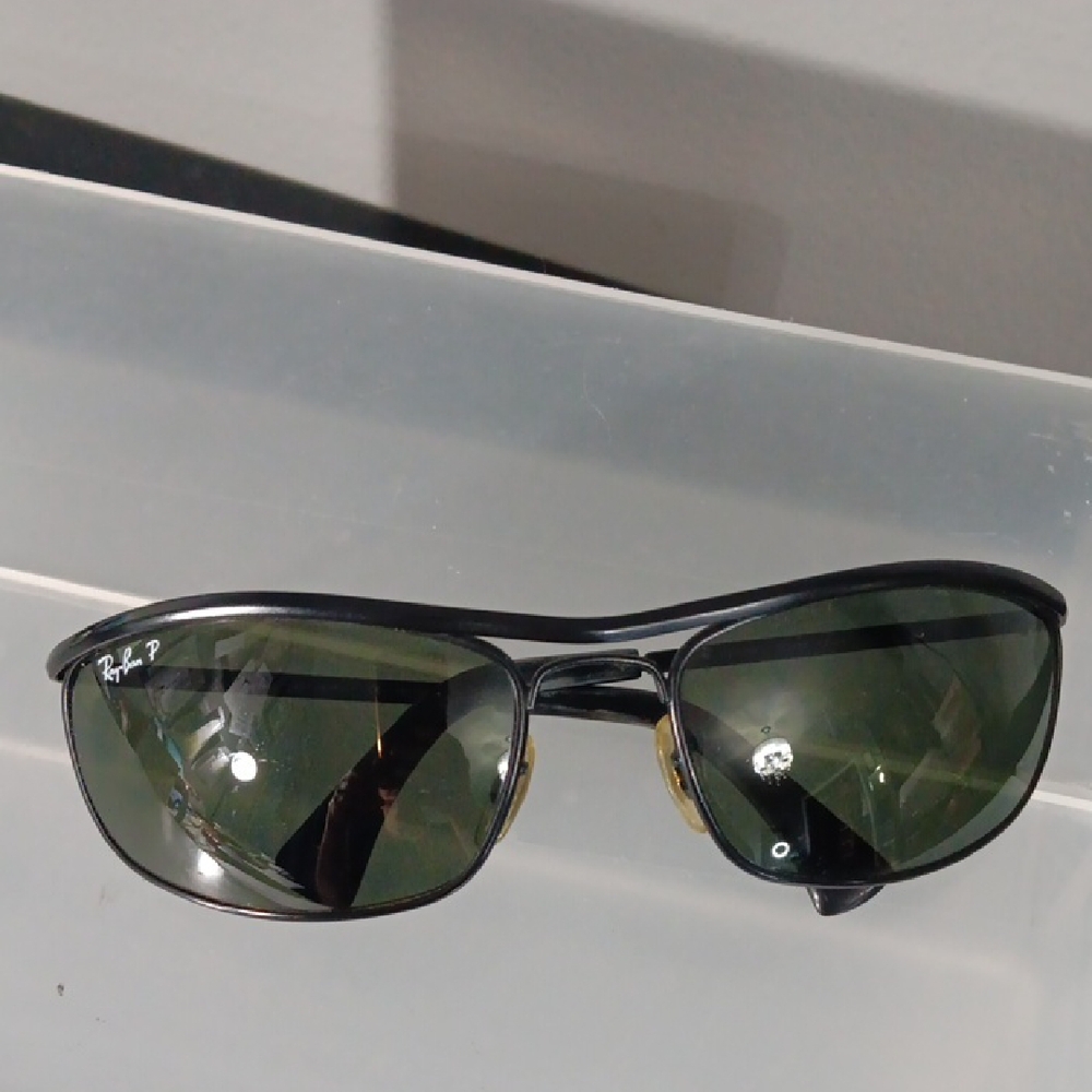 Ray-Ban Black Olympian Sunglasses Polarized, flex - Picture 2 of 9